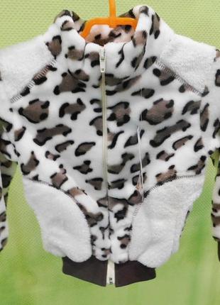 Курточка трикотажная, рваная махра, на 1 - 3 года на рост 86 - 923 фото