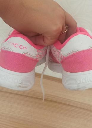 Розовые кросовки adidas на девочку3 фото