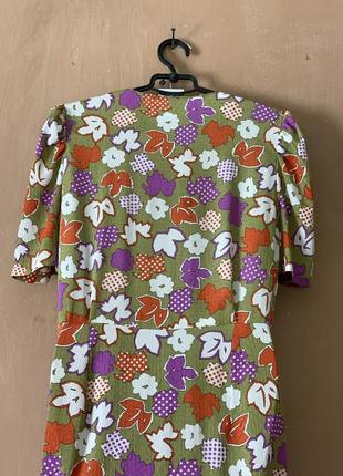 Платье платье в стиле 90-х размер m l в цветы