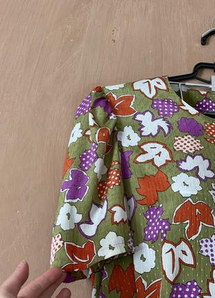 Платье платье в стиле 90-х размер m l в цветы