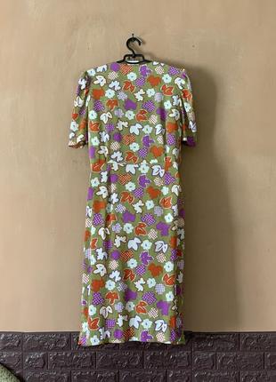 Платье платье в стиле 90-х размер m l в цветы