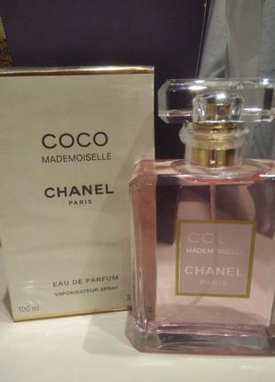 Chanel coco mademoiselle 100ml парфумована вода коко шанель мадмуазель жіночі парфуми парфум аромат3 фото