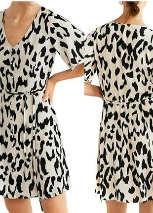 Платье в леопардовый принт mango2 фото