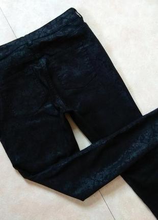 Стильные черные джинсы скинни с пропиткой next, 12 размер.7 фото