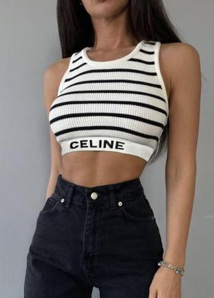 Топ celine білий