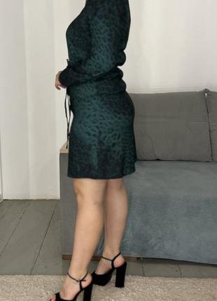 Стильна сукня-сорочка у леопардовий принт №1659 фото