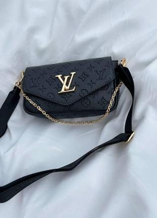 Брендова сумка louis vuitton black gold