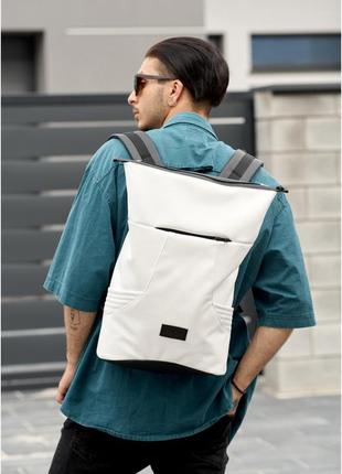 Чоловічий рюкзак роллтоп sambag rolltop x білий