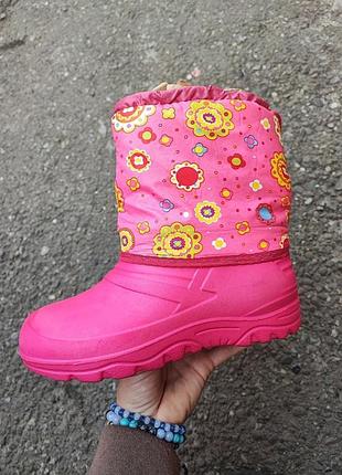 Дитячі калоші чуні високі на овчині, зимове взуття дешевн, дитяча обув