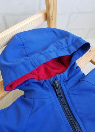 Куртка/ветровка на флисе, на 0/3 месяцев, идеал5 фото