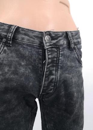 Шорти джинсові justing skinny fit, сірі3 фото