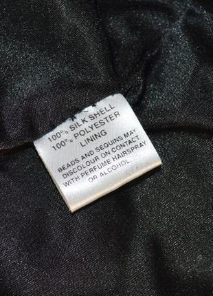 Брендовый пиджак накидка liquorish шелк узор сердце бисер паетки4 фото