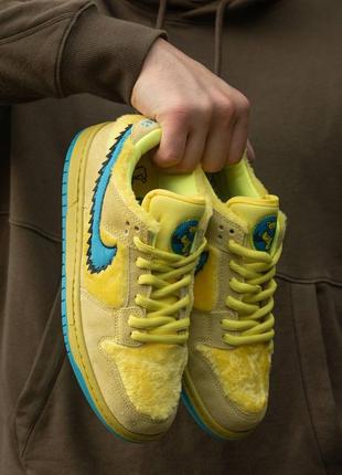 Женские кроссовки nike sb dunk low grateful dead bears yellow