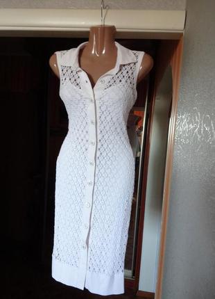 Распродажа платье bodyflirt миди asos натуральное ажурное кружевное сафари на линии пуговиц5 фото