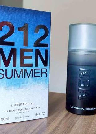 Carolina herrera 212 men summer limited edition 💥оригінал 3 мл розпив аромата затест