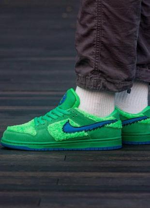 Мужские кроссовки nike sb dunk low grateful dead bears green