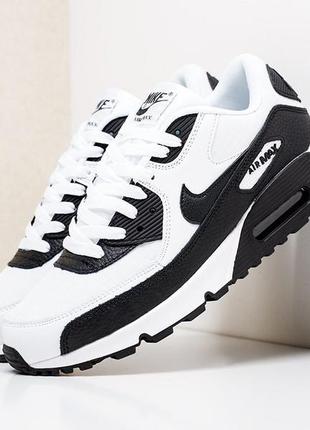 Чоловічі кросівки nike air max 90 white/black 1670