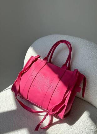 Люксова сумка tote bag pink8 фото