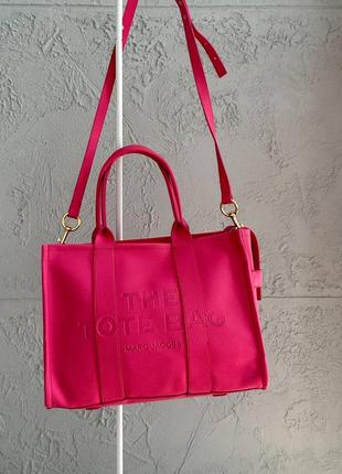 Люксова сумка tote bag pink4 фото