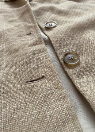 Винтажный летний льняной пиджак жакет, s-l6 фото