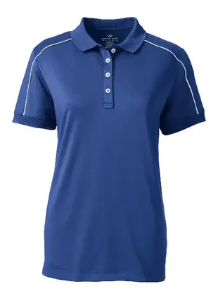 Lands' end xs - s спортивная футболка поло short sleeve piped active polo