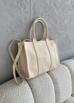 Люксова сумка tote bag beige