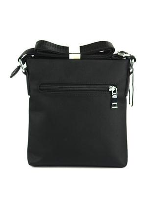 Черная текстильная маленькая мужская сумочка через плечо, молодежная мини сумочка мессенджер нейлон3 фото