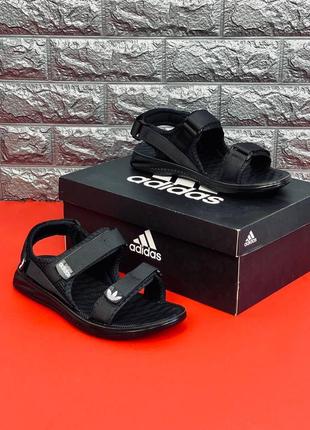 Adidas мужские сандалии черные размеры 40-462 фото