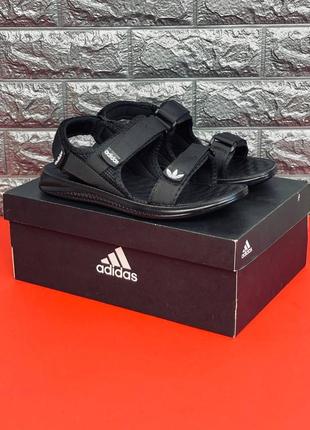Adidas мужские сандалии черные размеры 40-464 фото