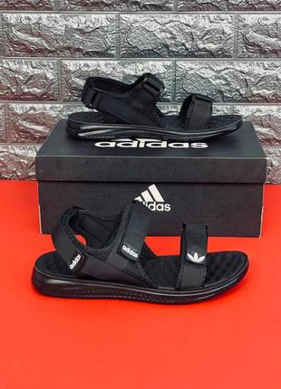 Adidas мужские сандалии черные размеры 40-466 фото