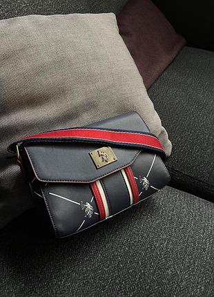 Новая темно синяя сумка кроссбоди office-accessories men Textura polo-shirts box caps accessories