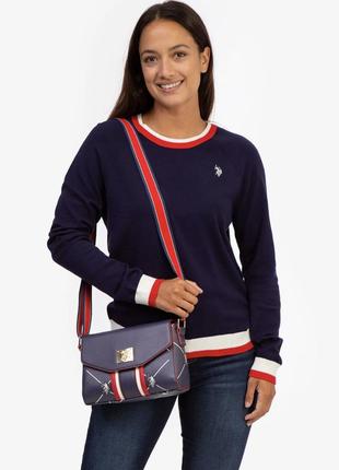 Новая темно синяя сумка кроссбоди u.s. polo assn4 фото