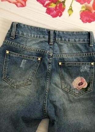 Джинсы мом джинсовые 25 размер7 фото