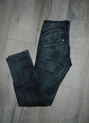 27/32 oodji черные джинсы с напылением, скинни, новые с биркой!8 фото