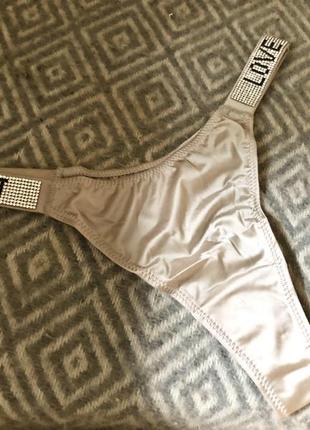 Трусы женские стринги со стразами