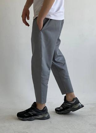 Топ • стильные, укороченные брюки в цвете графит2 фото