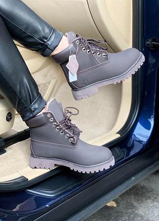 Timberland brown fur зимние меховые ботинки тимберленд /осень/зима/весна😍