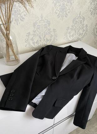 Черный пиджак, блейз1 фото