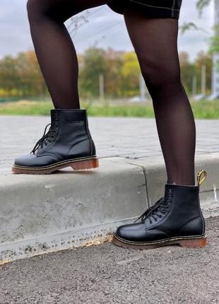 Зимние ботинки с мехом dr.martens в коже /осень/зима/весна😍6 фото