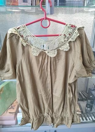 Блузка с кружевом3 фото