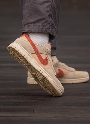 Кроссовки nike sb dunk low terry swoosh4 фото