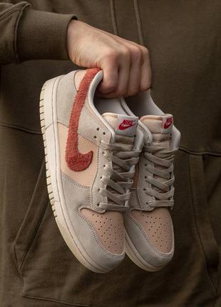 Кроссовки nike sb dunk low terry swoosh7 фото