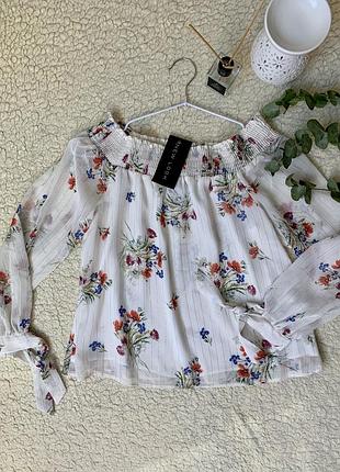 Невагома блуза в патріотичний принт маки 🕊️🌺🌺🌺