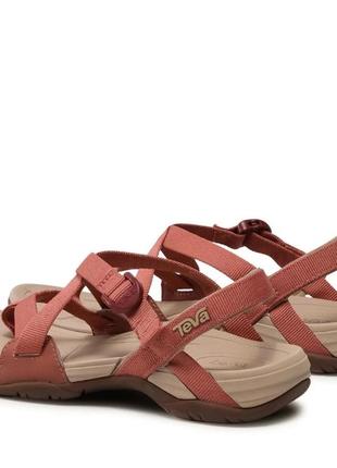 Teva leather сандали кожание босоножки туристические спортивние коричневие надьожние casual6 фото