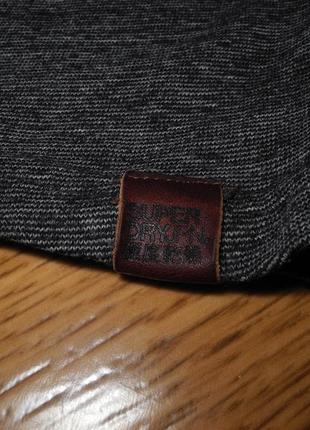 Мужская футболка серая меланж superdry m premium6 фото