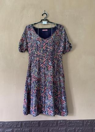 Нежное платье цветочный вискоза размер 12/141 фото