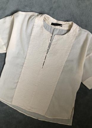 Легкая воздушная рубашка блузка zara1 фото