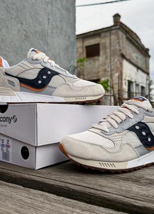 Мужские оригинальные кроссовки saucony shadow 5000 70637-5s gray navy серые9 фото