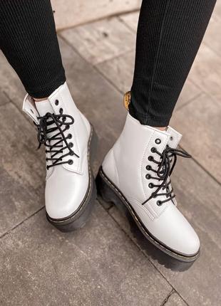 Ботинки dr martens jadon white9 фото