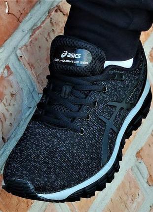 Чоловічі кросівки асікс гель asics gel чорні2 фото